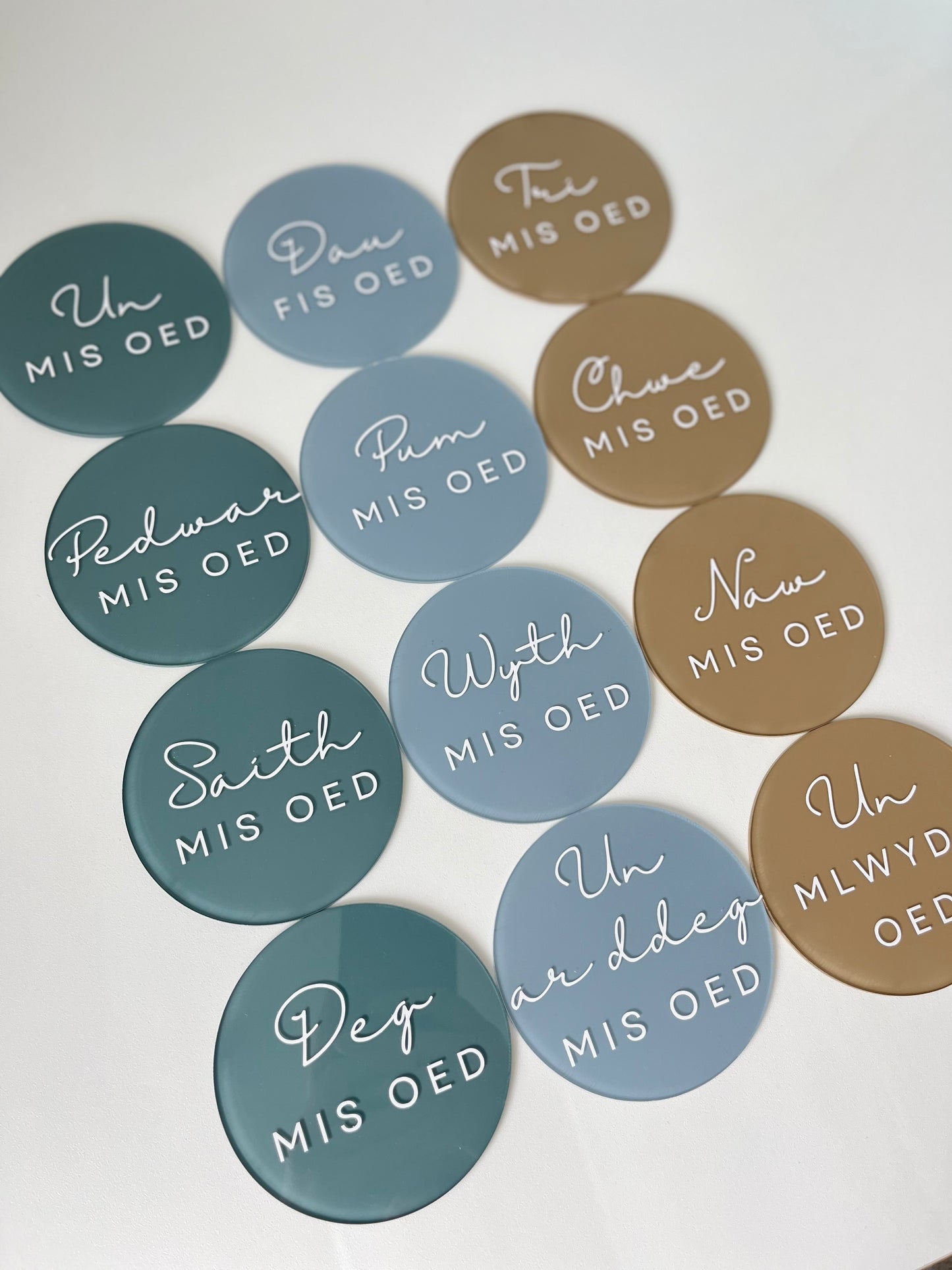 Circle Milestones - Welsh
