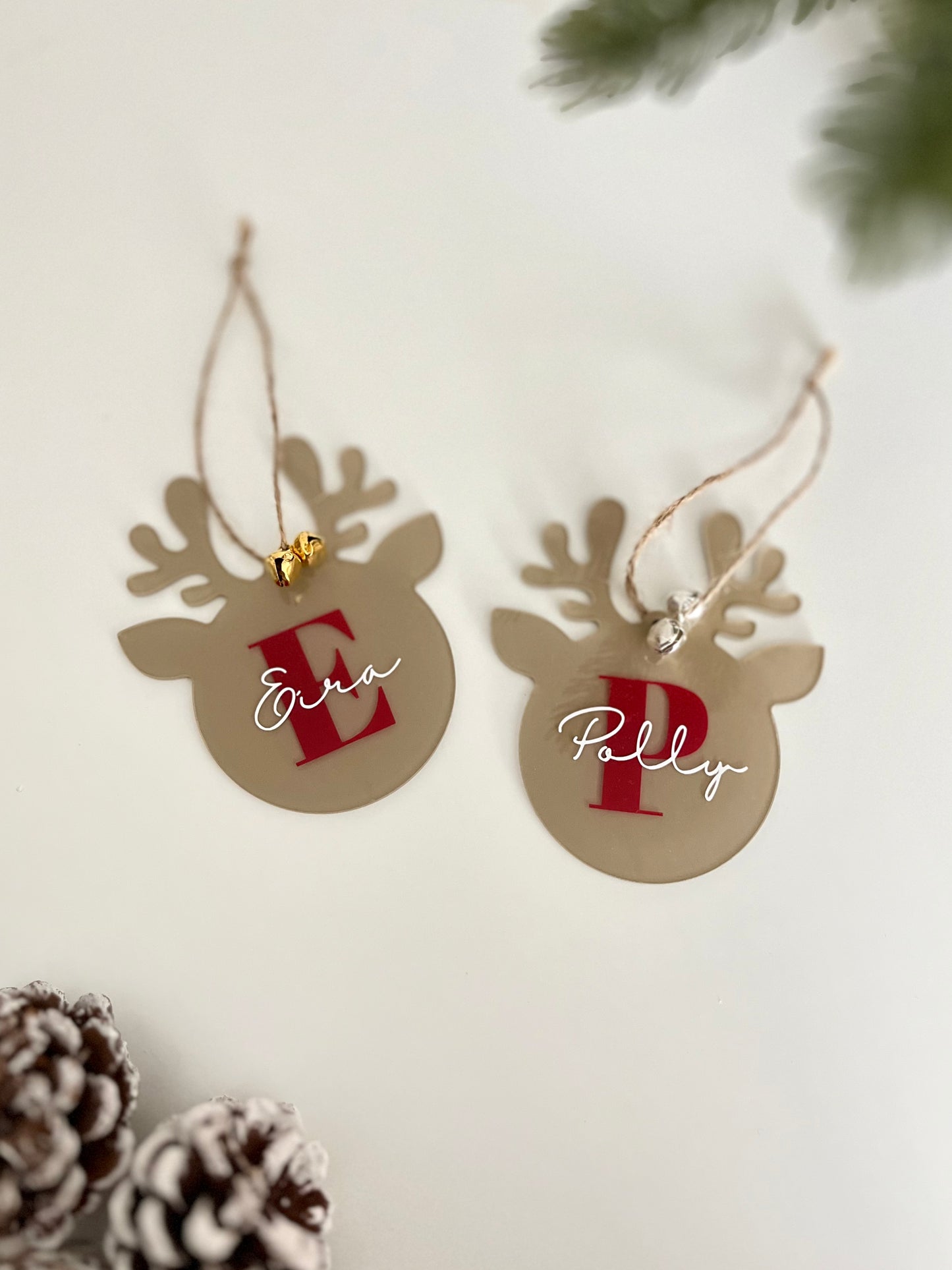 Personalised Reindeer Christmas Bauble